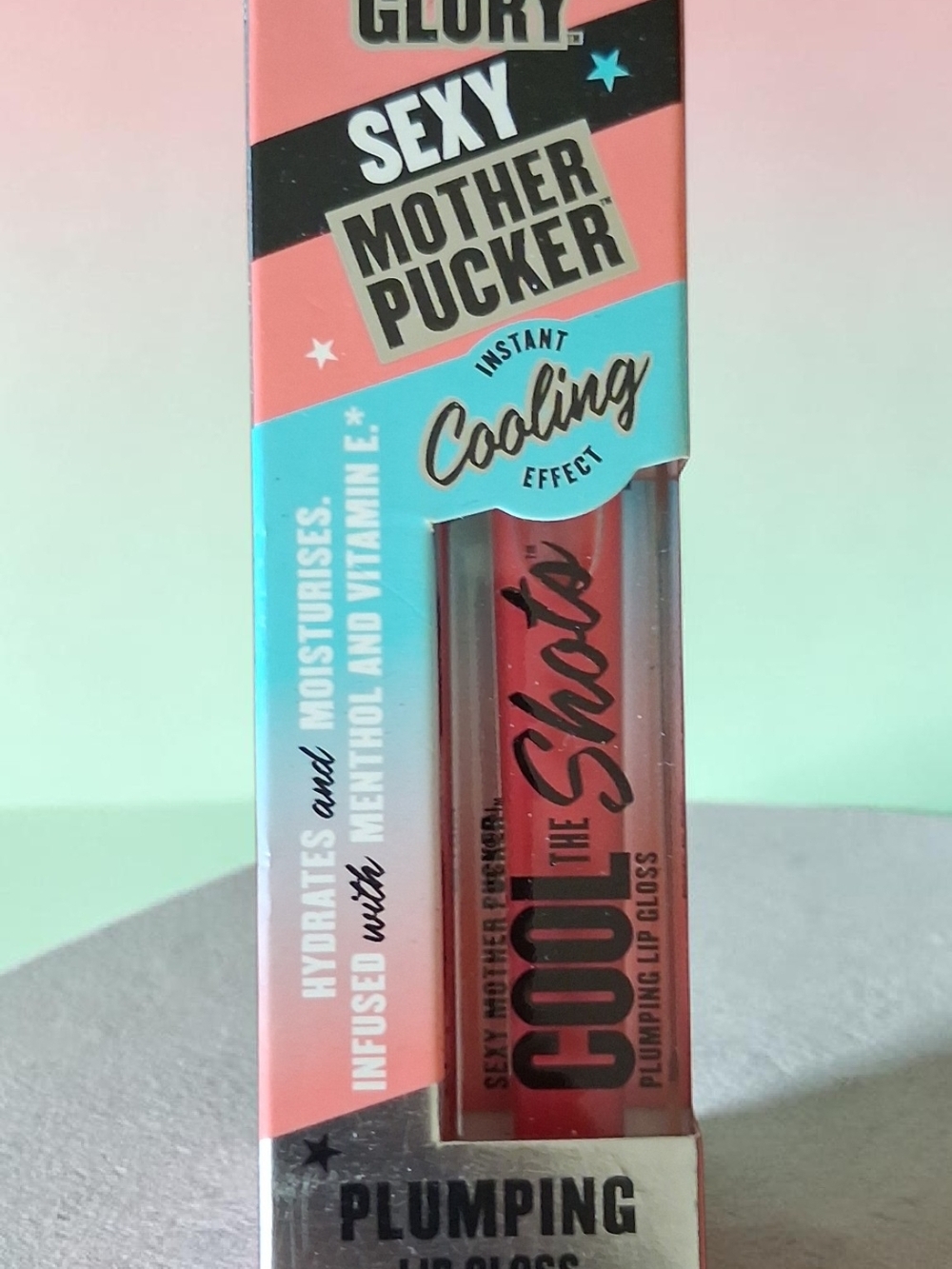 GLORY Sexy Mother Pucker COOL The Shots Plumping Lip Gloss - Coral Pink